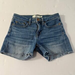 Vineyard Vines Womens Medium Wash Cut Off Denim Shorts Candiani Fabric Blue 24